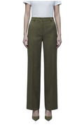 Pantalone Sartoriale Please  a Gamba Larga - Verde Oliva