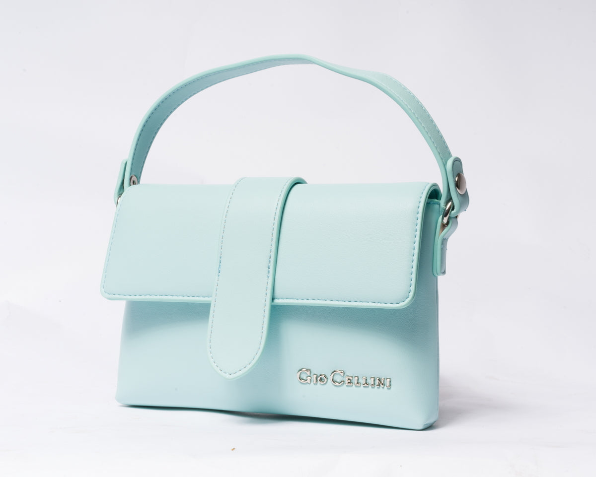 Mini bag Gio Cellini in ecopelle - Azzurra