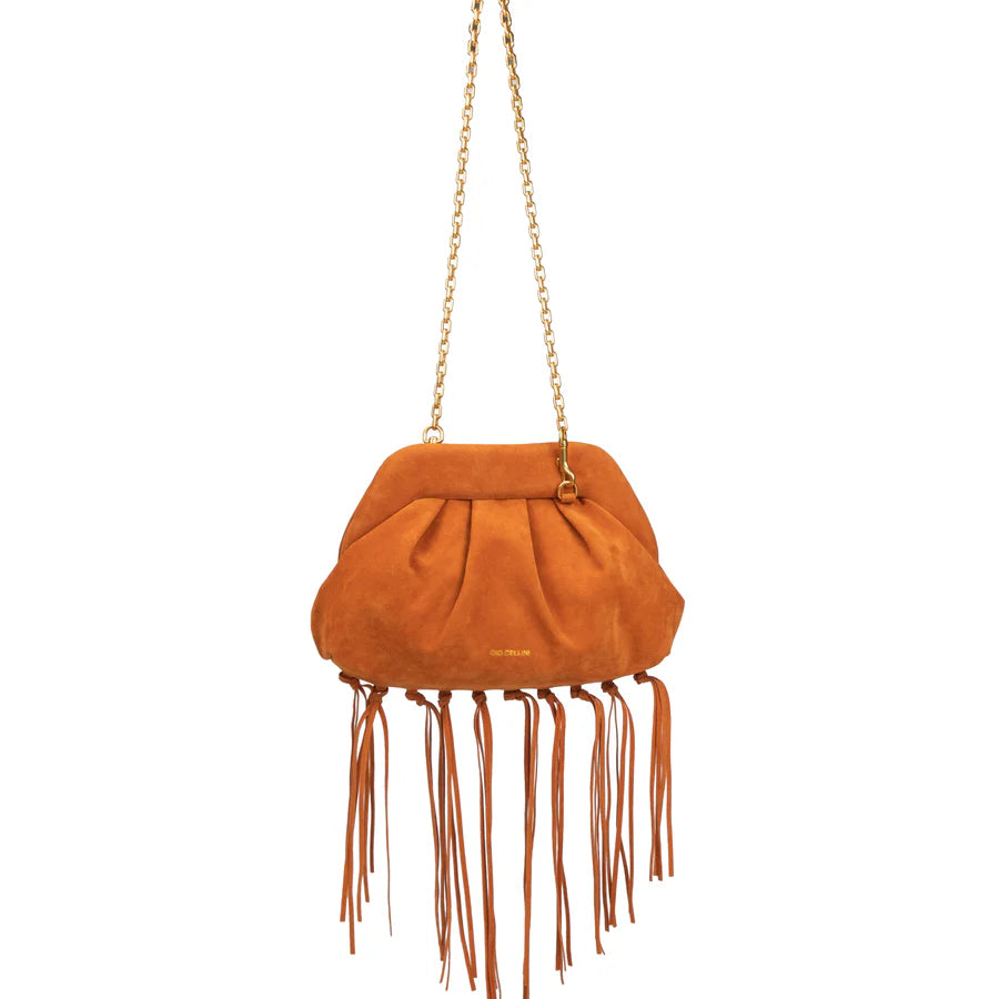 Clutch bag scamosciata Giò Cellini - Arancio