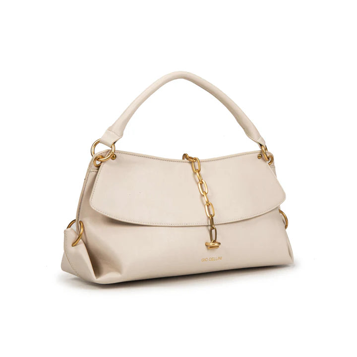Borsa a mano con catena Giò cellini - Bianco