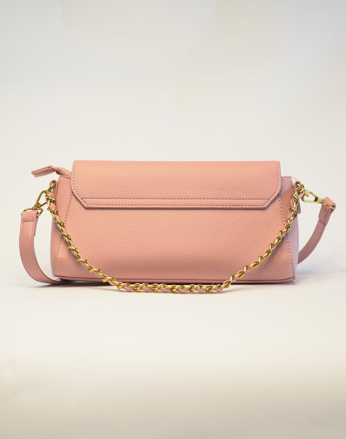 Borsa a tracolla in semilpelle - Rosa