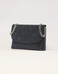 Pochette con brillantini - Nero
