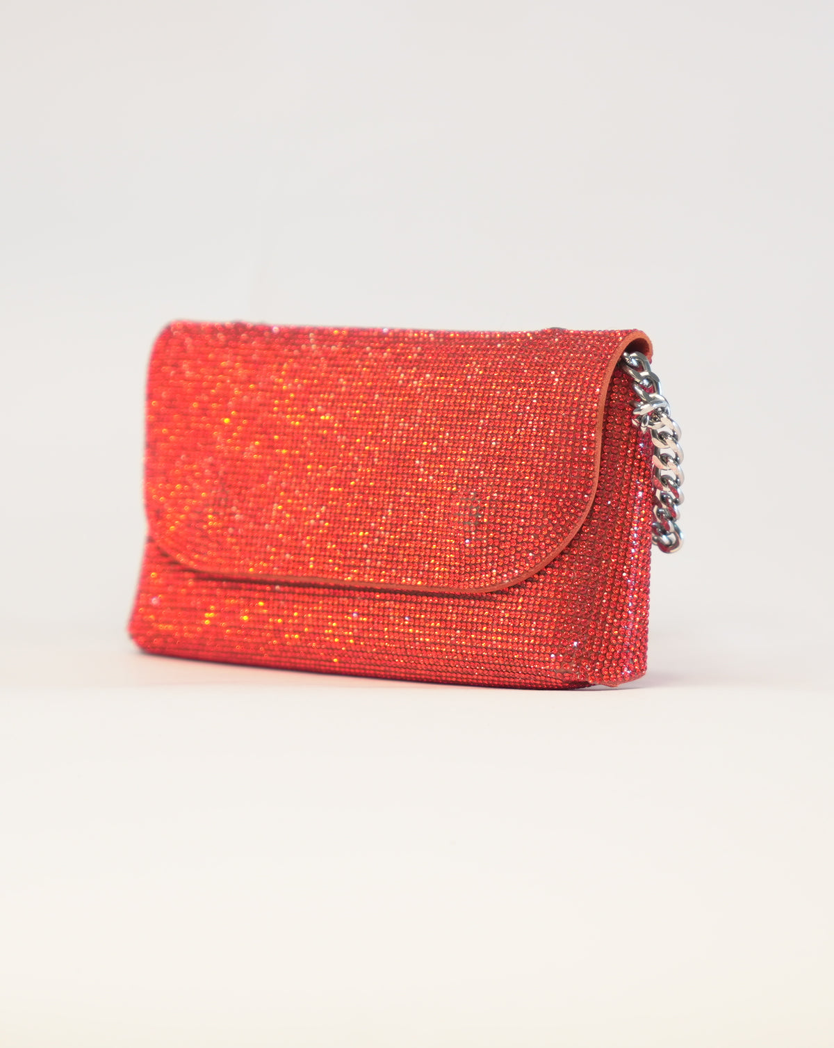 Pochette con brillantini - Arancio