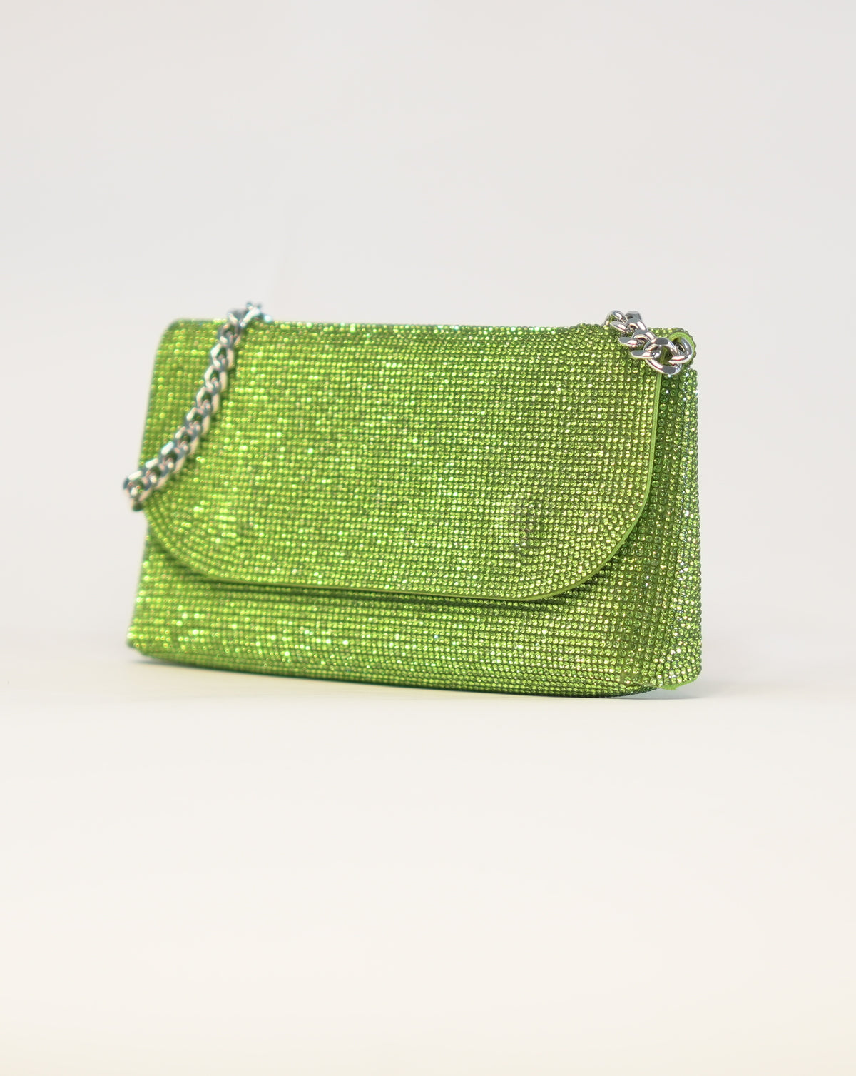 Pochette con brillantini - Verde