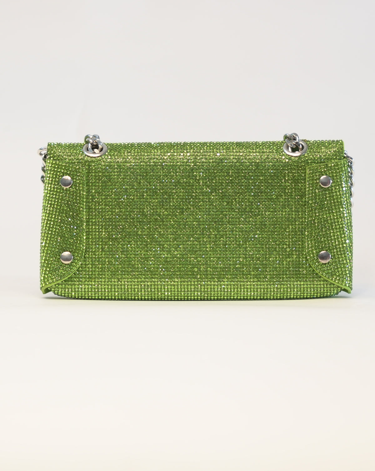 Pochette con brillantini - Verde