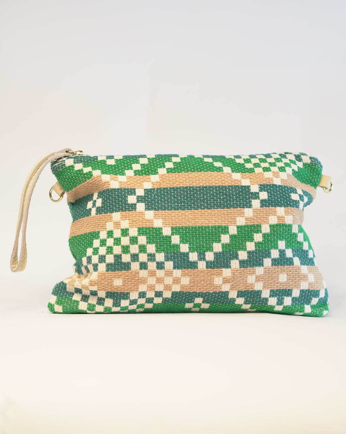 Pochette in tessuto Multicolor - Verde
