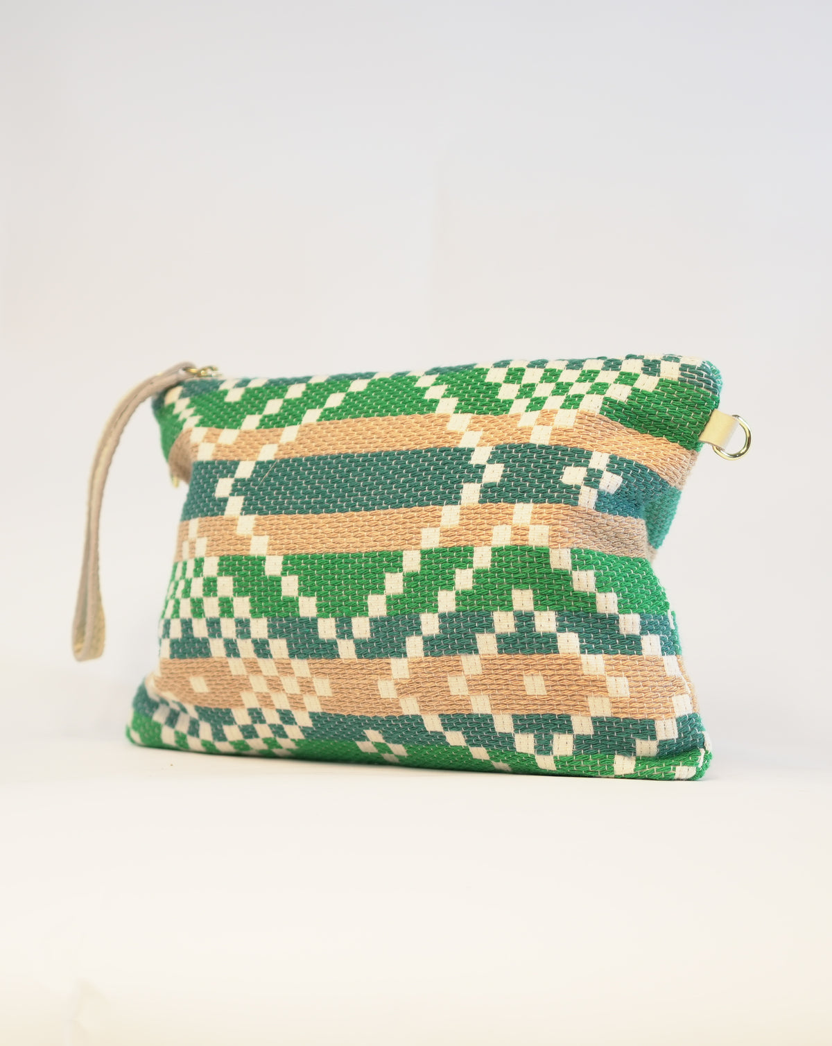 Pochette in tessuto Multicolor - Verde