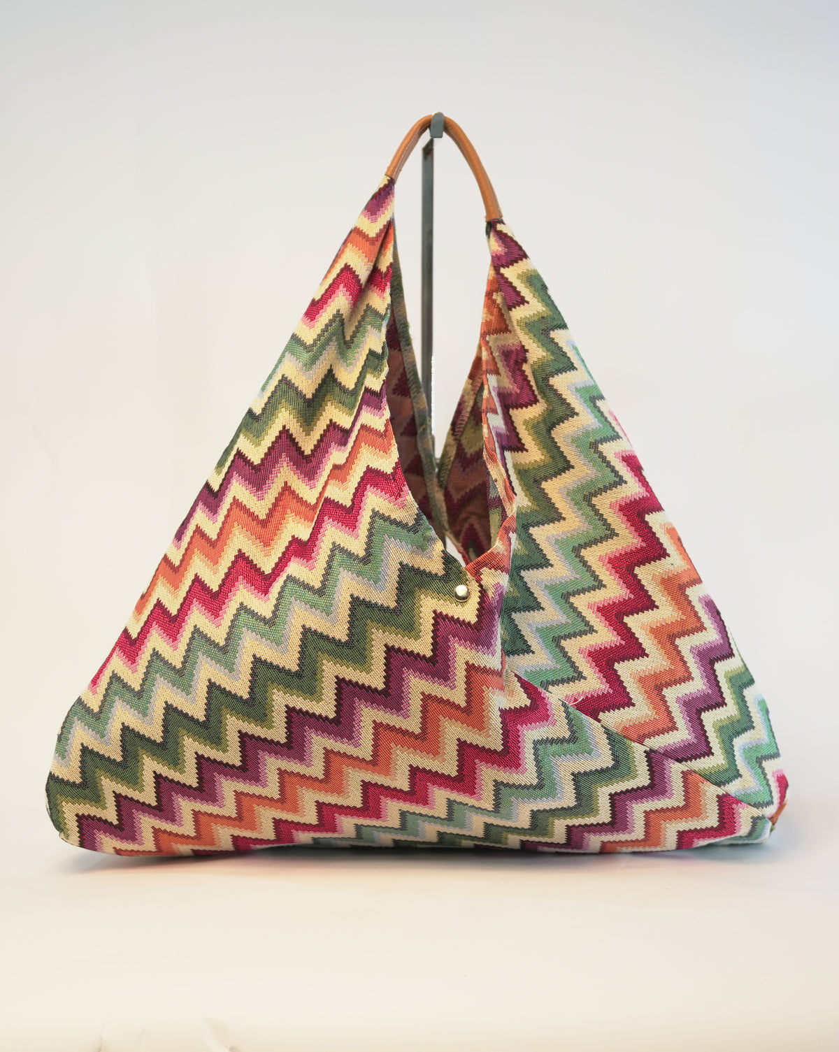 Borsa Shopper in Tessuto – Fantasia zig zag Multicolor