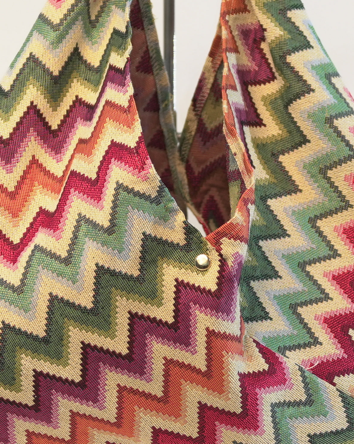 Borsa Shopper in Tessuto – Fantasia zig zag Multicolor