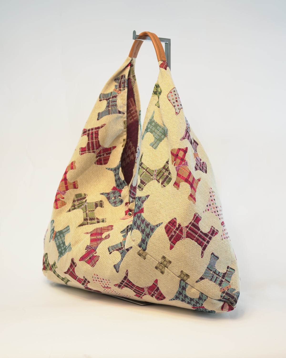 Borsa Shopper in Tessuto – Fantasia Cagnolini Scozzesi