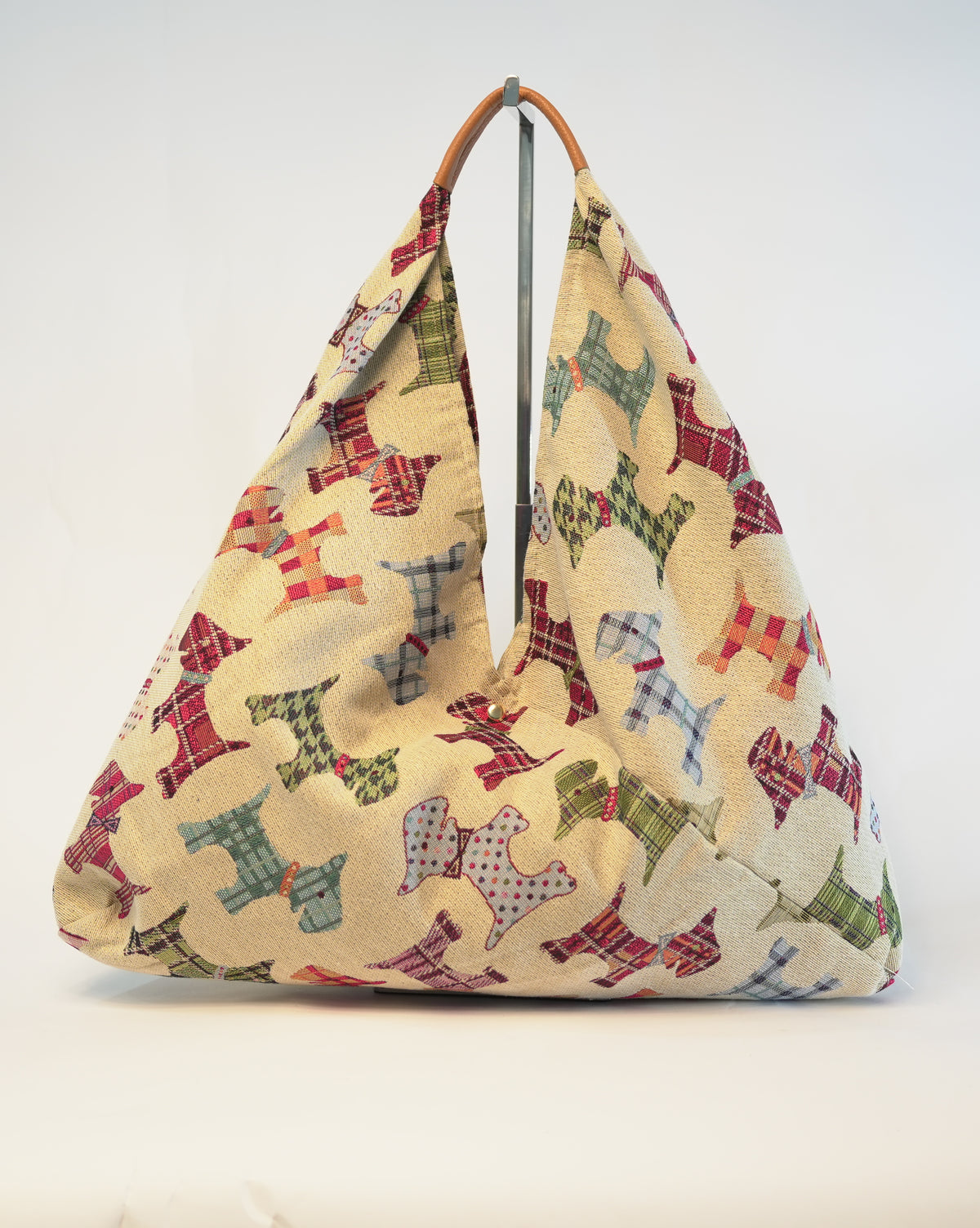 Borsa Shopper in Tessuto – Fantasia Cagnolini Scozzesi