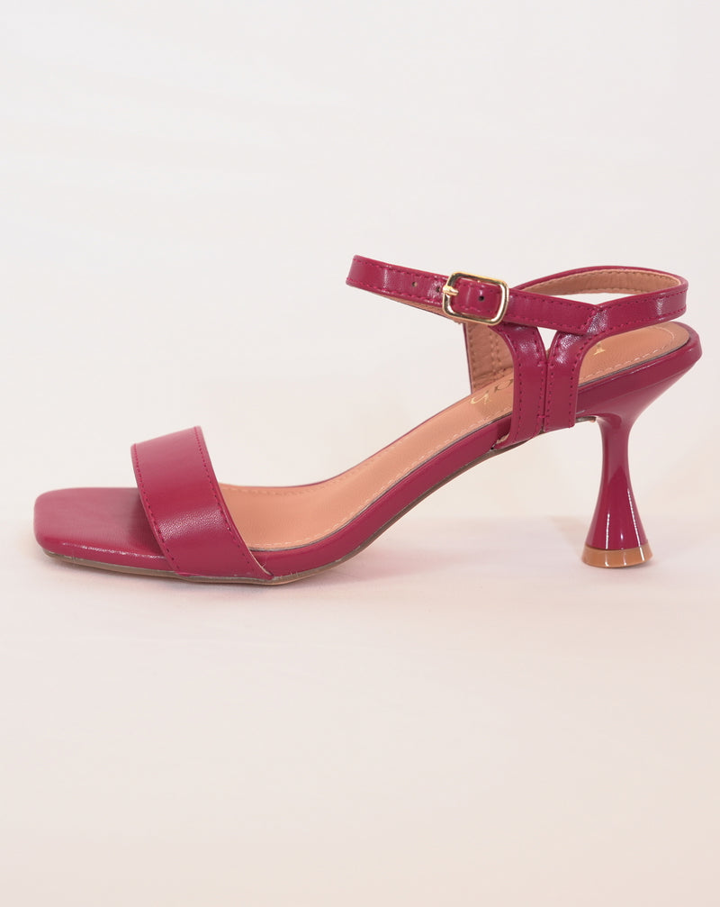 Sandalo con Tacco a Rocchetto -  Rosso