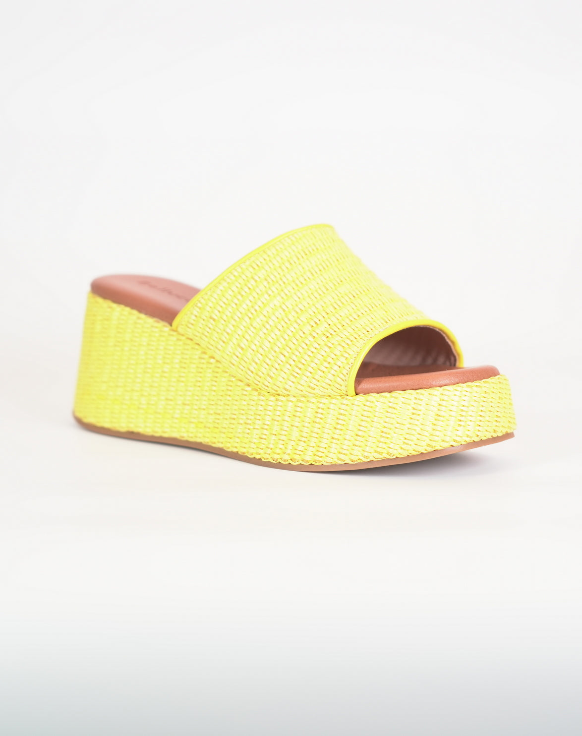 Zeppe Donna in Rafia - Giallo