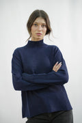 Maglione Mezzo Collo Zahir - Blu Notte -
