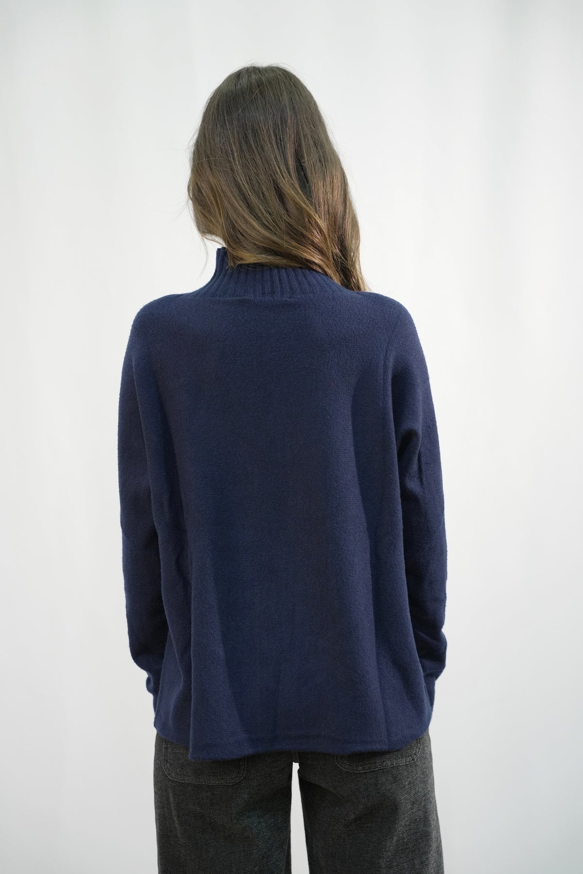 Maglione Mezzo Collo Zahir - Blu Notte -