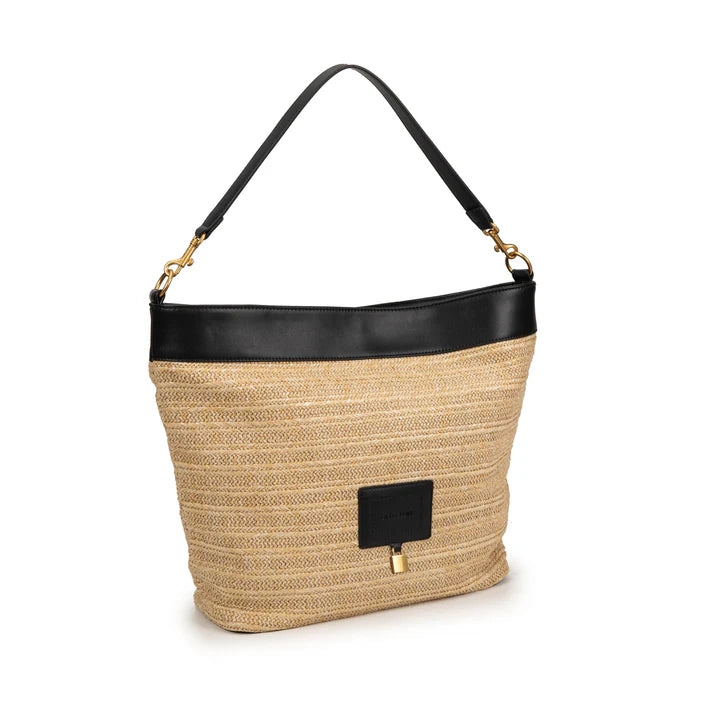 Secchiello in rafia Giò Cellini - Nero