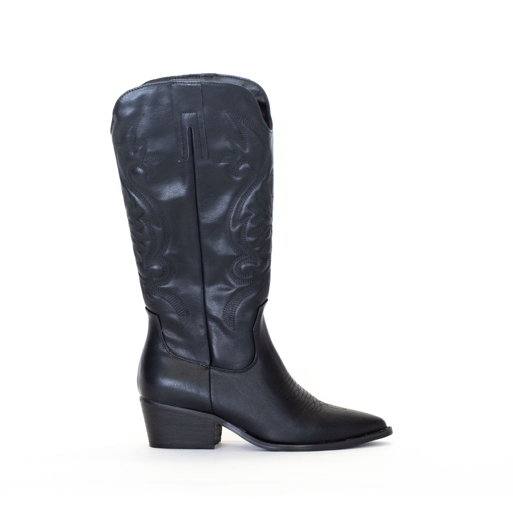 Texano alto Gold&Gold - Nero