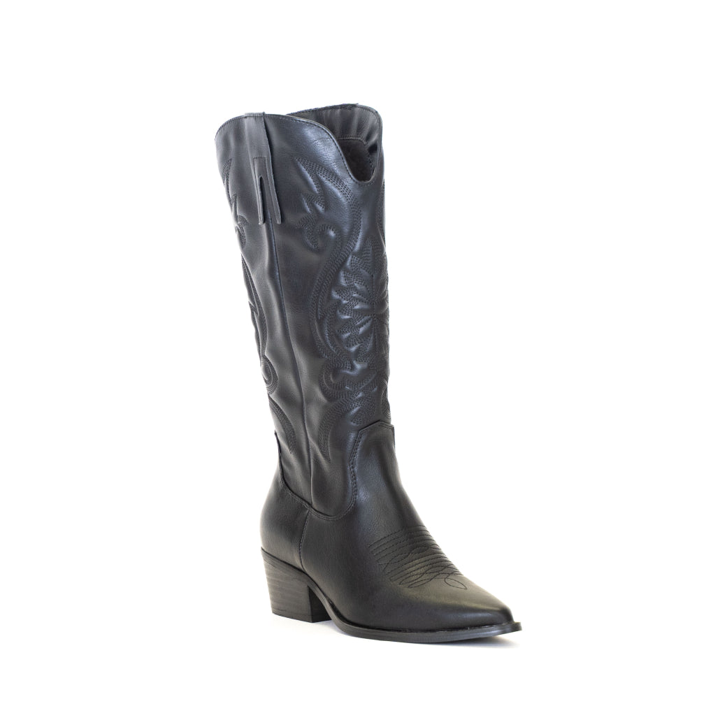 Texano alto Gold&Gold - Nero