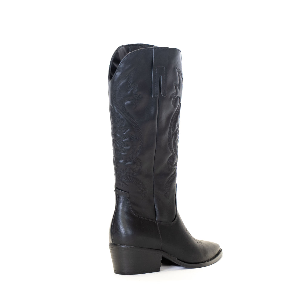 Texano alto Gold&Gold - Nero