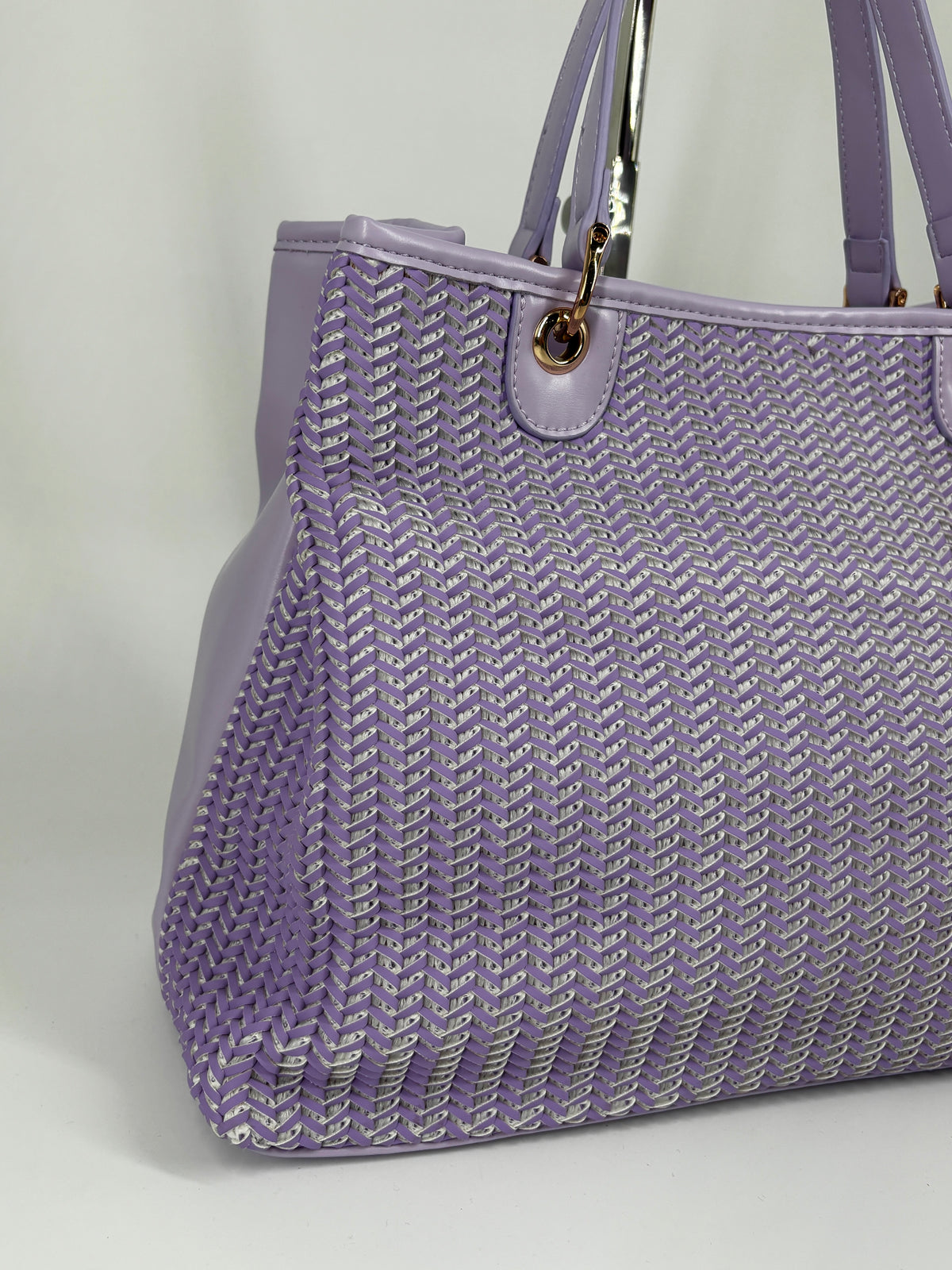 Borsa Alex Max intrecciata - Lilla