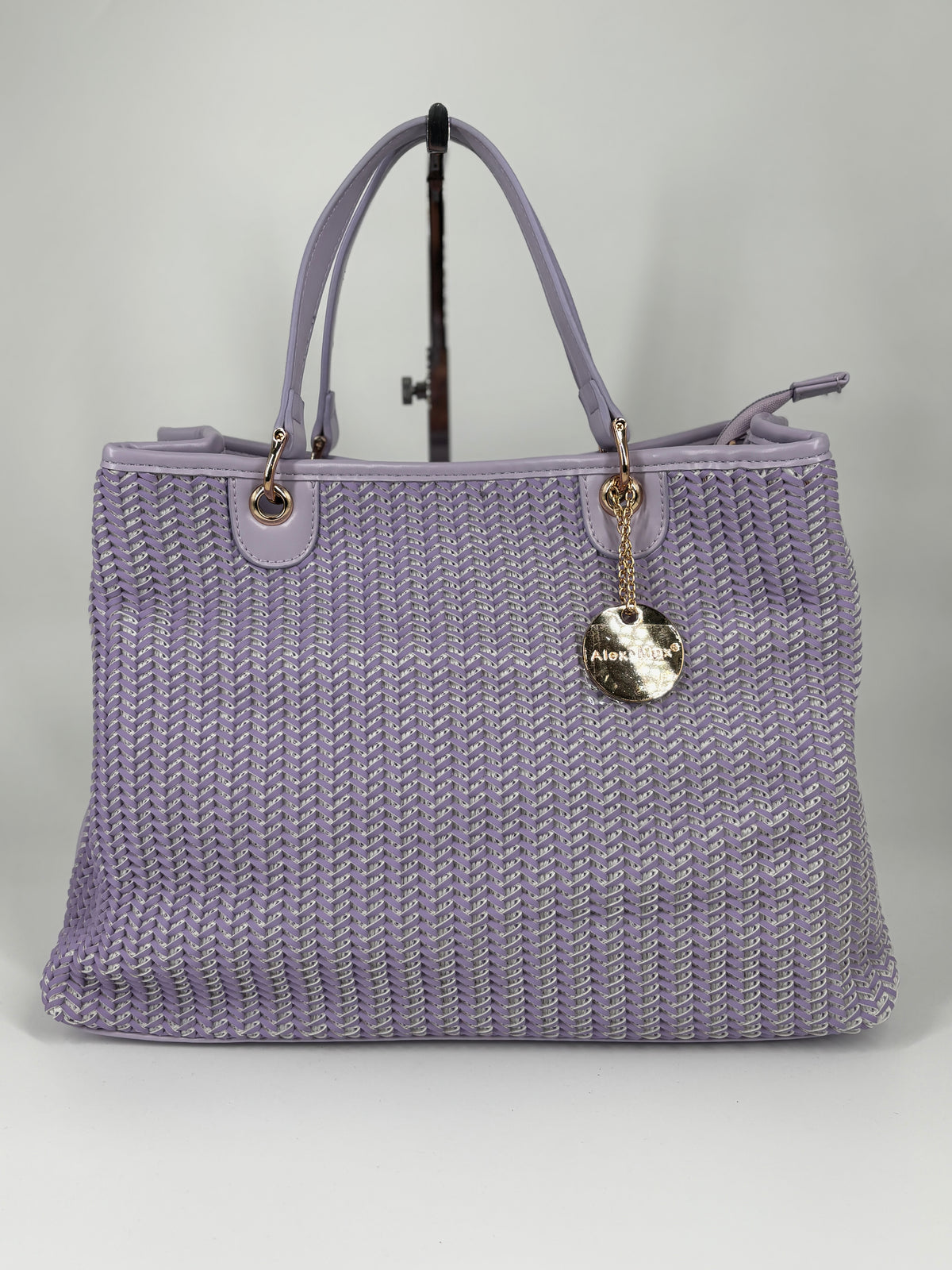 Borsa Alex Max intrecciata - Lilla