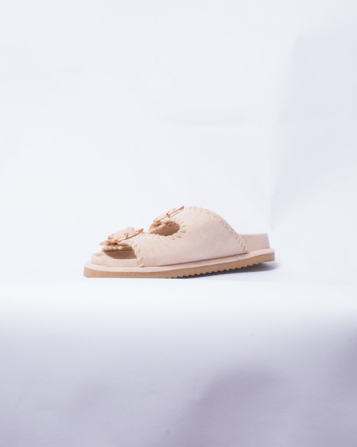 Sandali doppia fascia - Beige