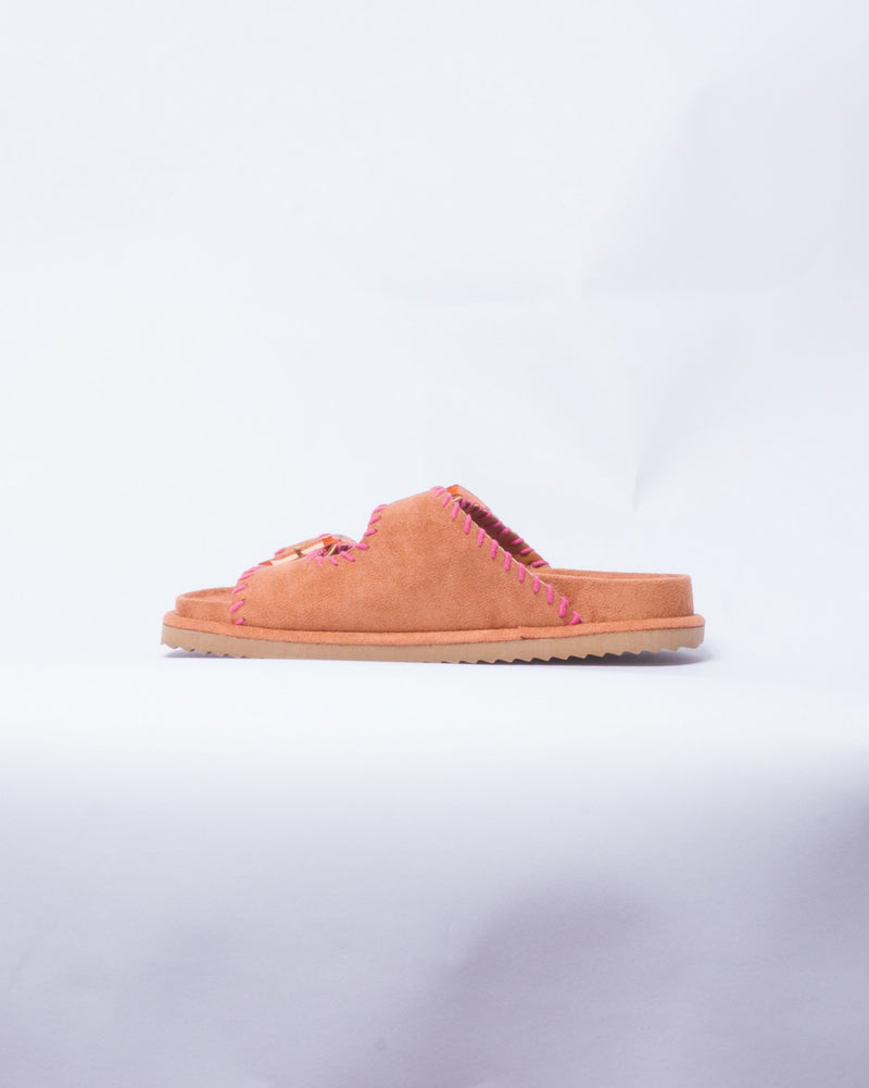 Sandali doppia fascia - Marrone