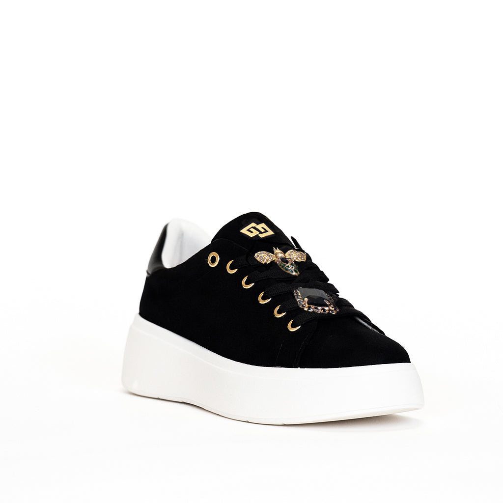 Sneakers Gold&Gold scamosciata - Nero