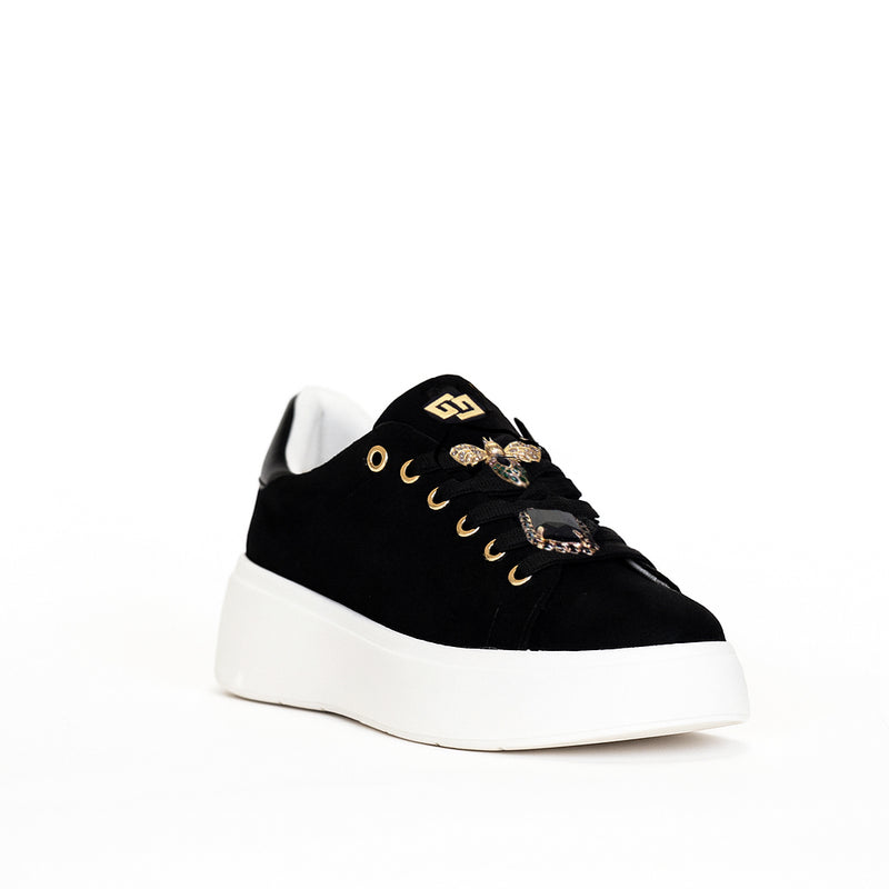 Sneakers Gold&Gold scamosciata - Nero