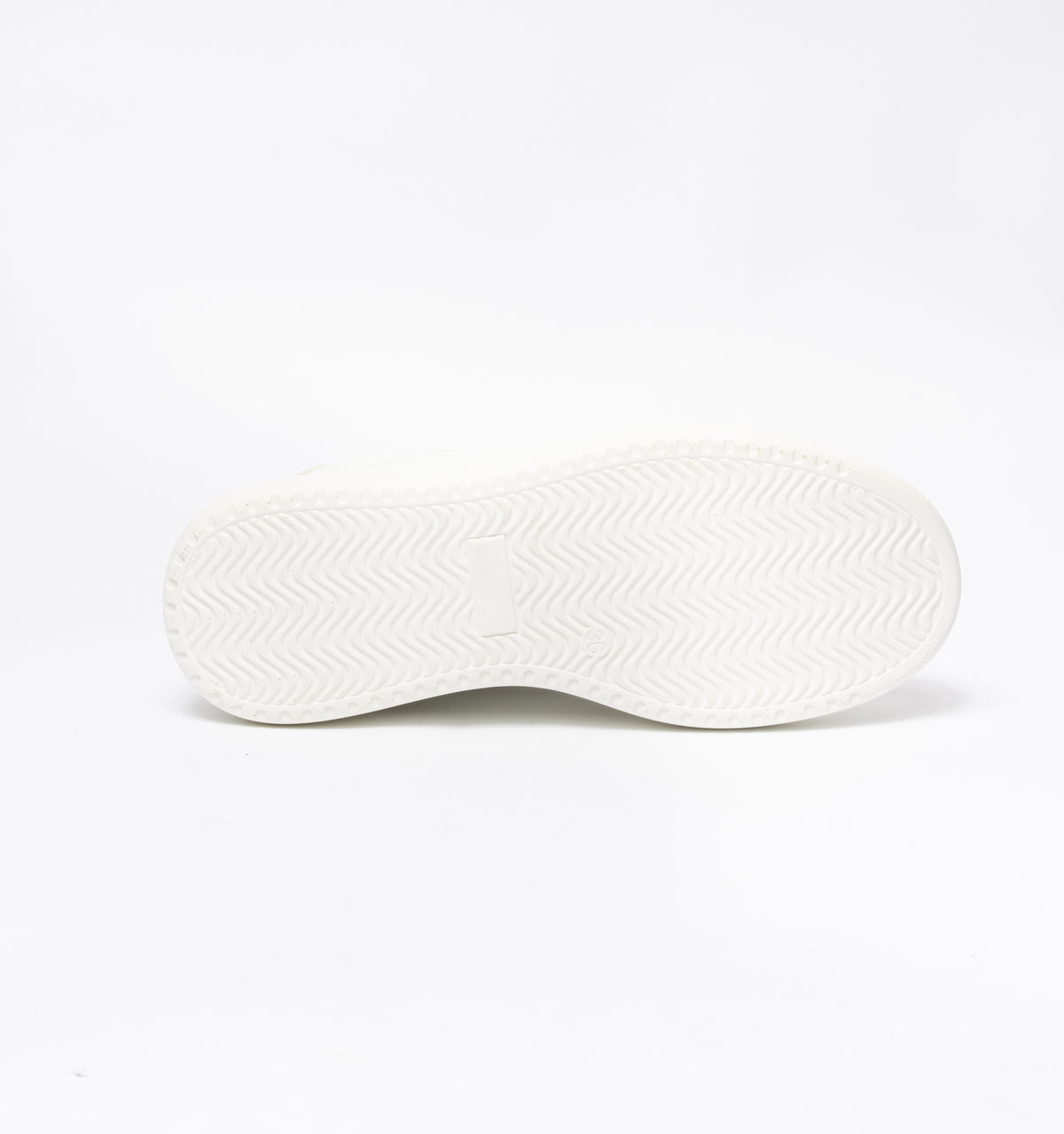 Sneakers Gold & Gold punta tonda in ecopelle con tallone Argento -Bianco