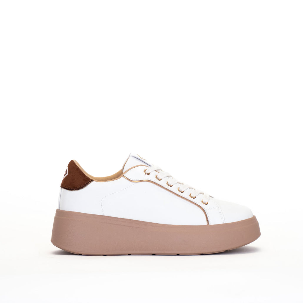 Sneakers Platform GOLD&GOLD - Bianco