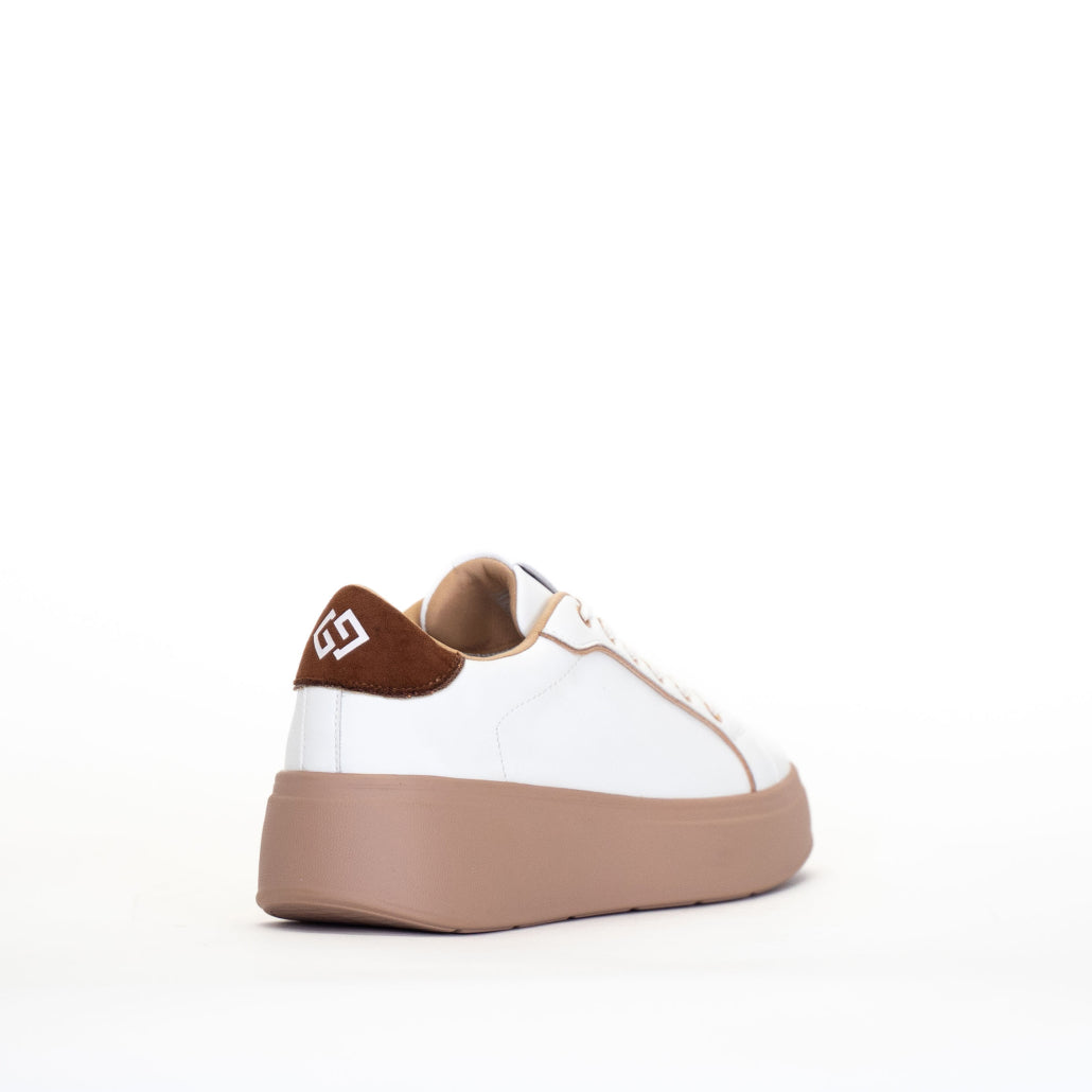 Sneakers Platform GOLD&GOLD - Bianco