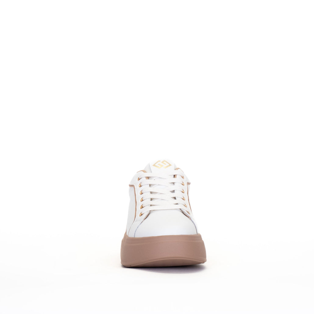 Sneakers Platform GOLD&GOLD - Bianco