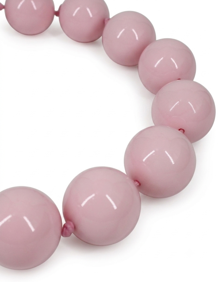 Collana Girocollo Maxi Sfere Rosa