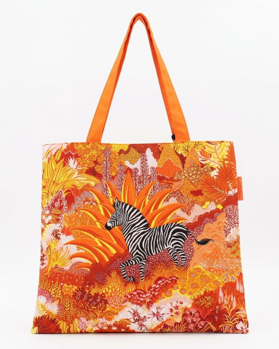 Tote Bag Stampa Jungle Zebra
