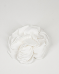 Spilla Fiore Bianco in Raso