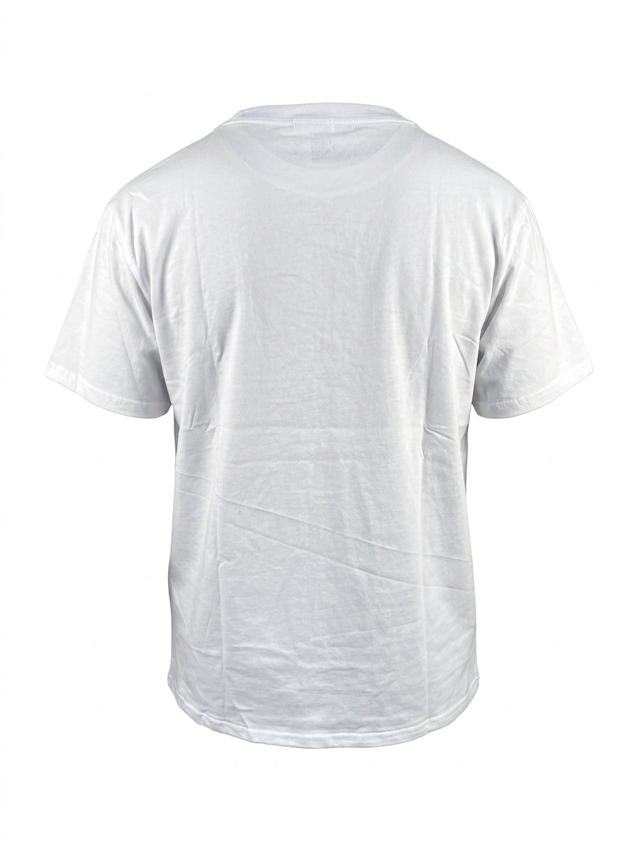 T-shirt bianca con stampa grafica illustrata
