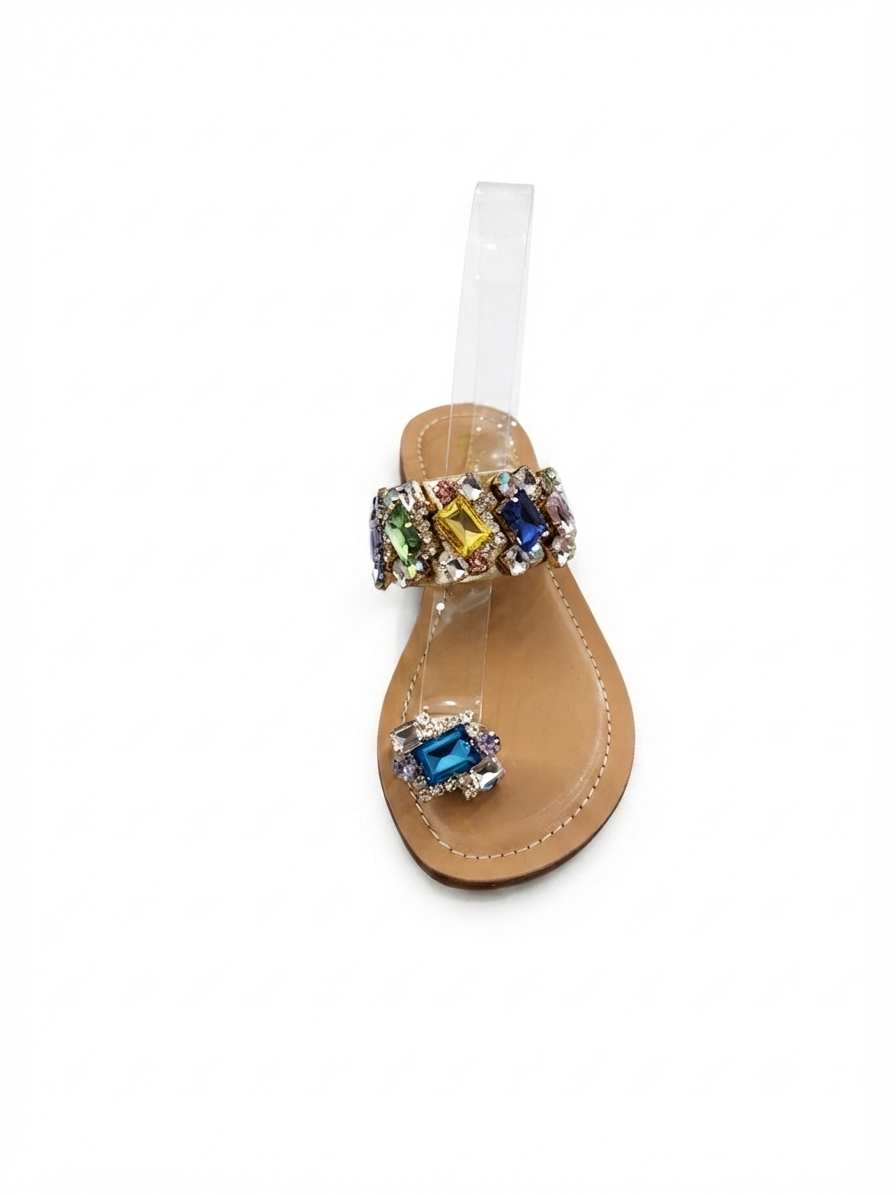 Sandalo Gioiello multicolore - Oro