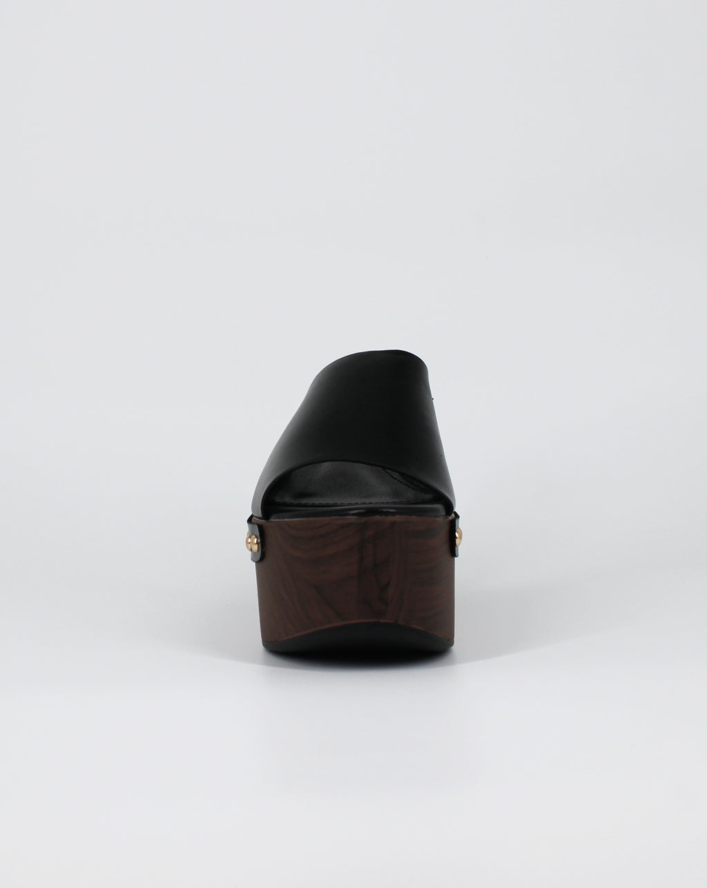 Sabot Platform con Dettagli Borchie – Nero