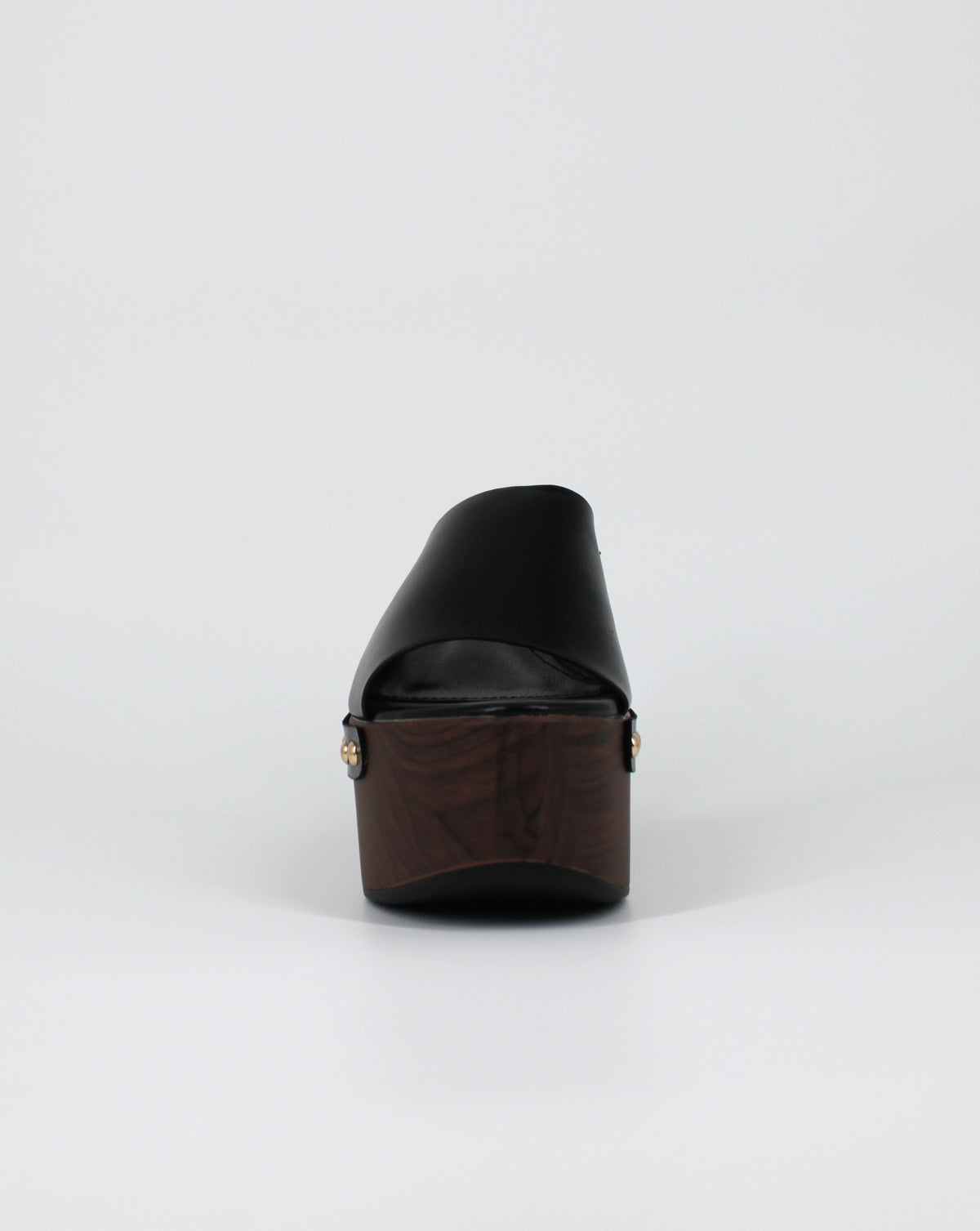 Sabot Platform con Dettagli Borchie – Nero