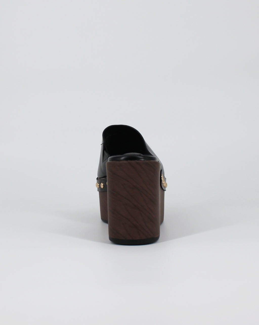 Sabot Platform con Dettagli Borchie – Nero