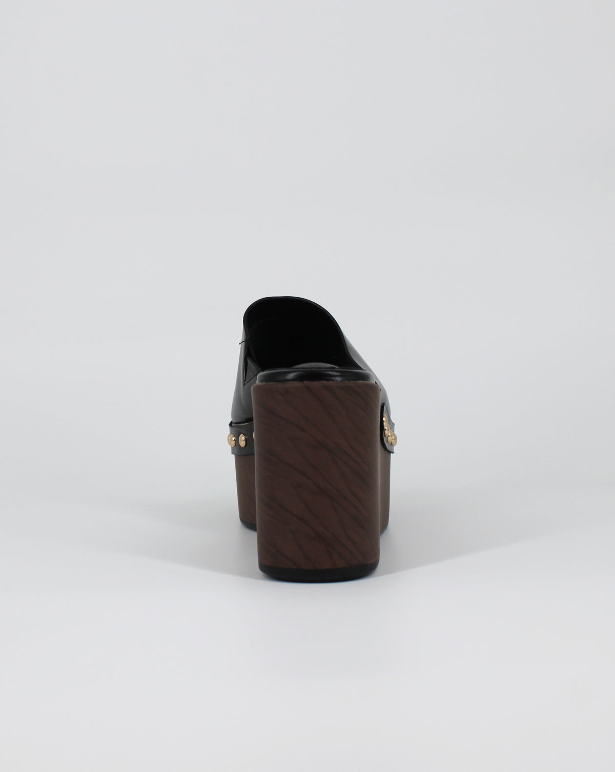 Sabot Platform con Dettagli Borchie – Nero