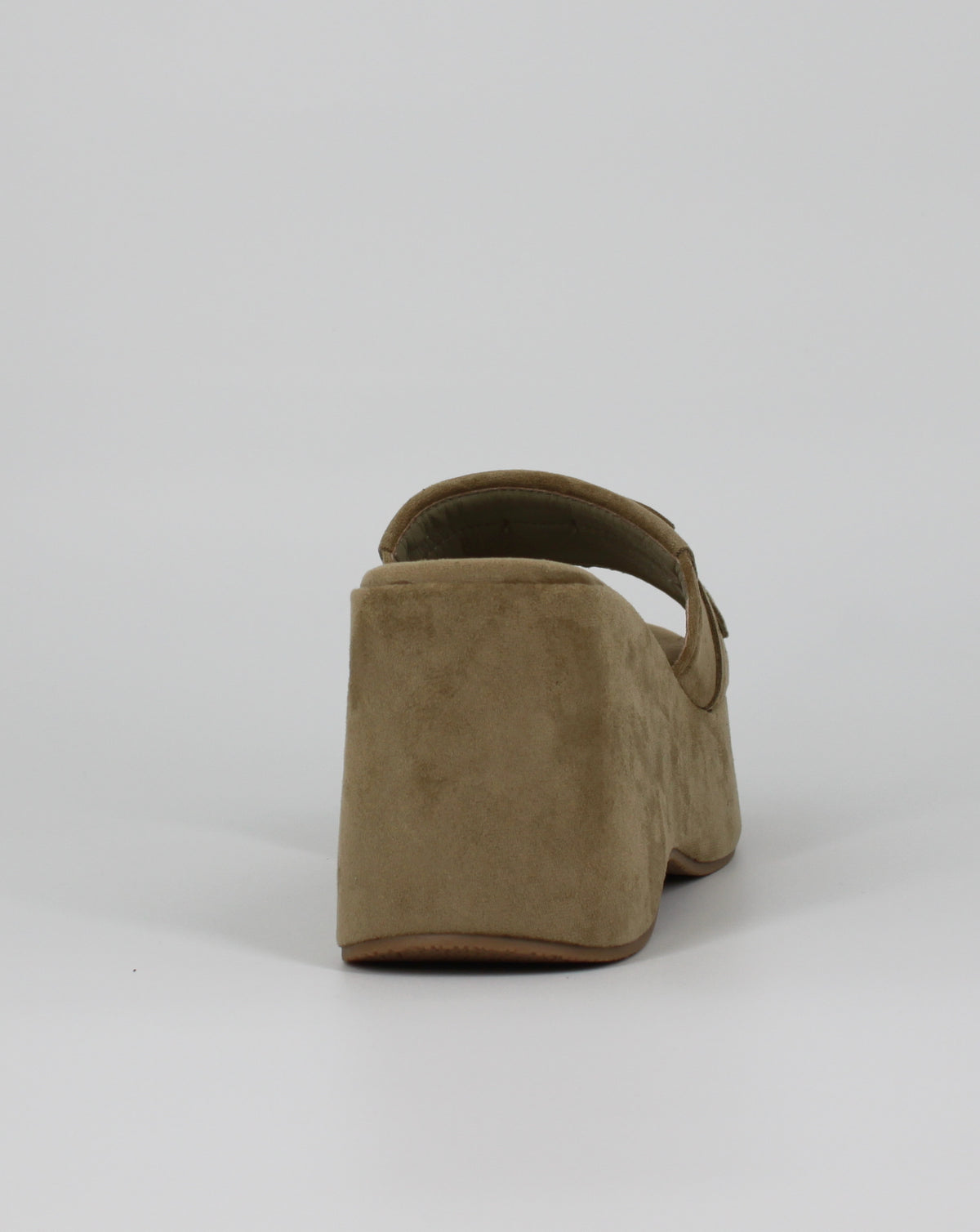 Sabot Platform Scamosciato con Frange e Fiocco – Verde
