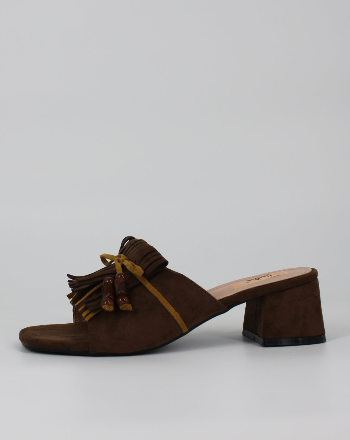 Mules Scamosciati con Frange e Dettaglio Boho-Chic - Verde