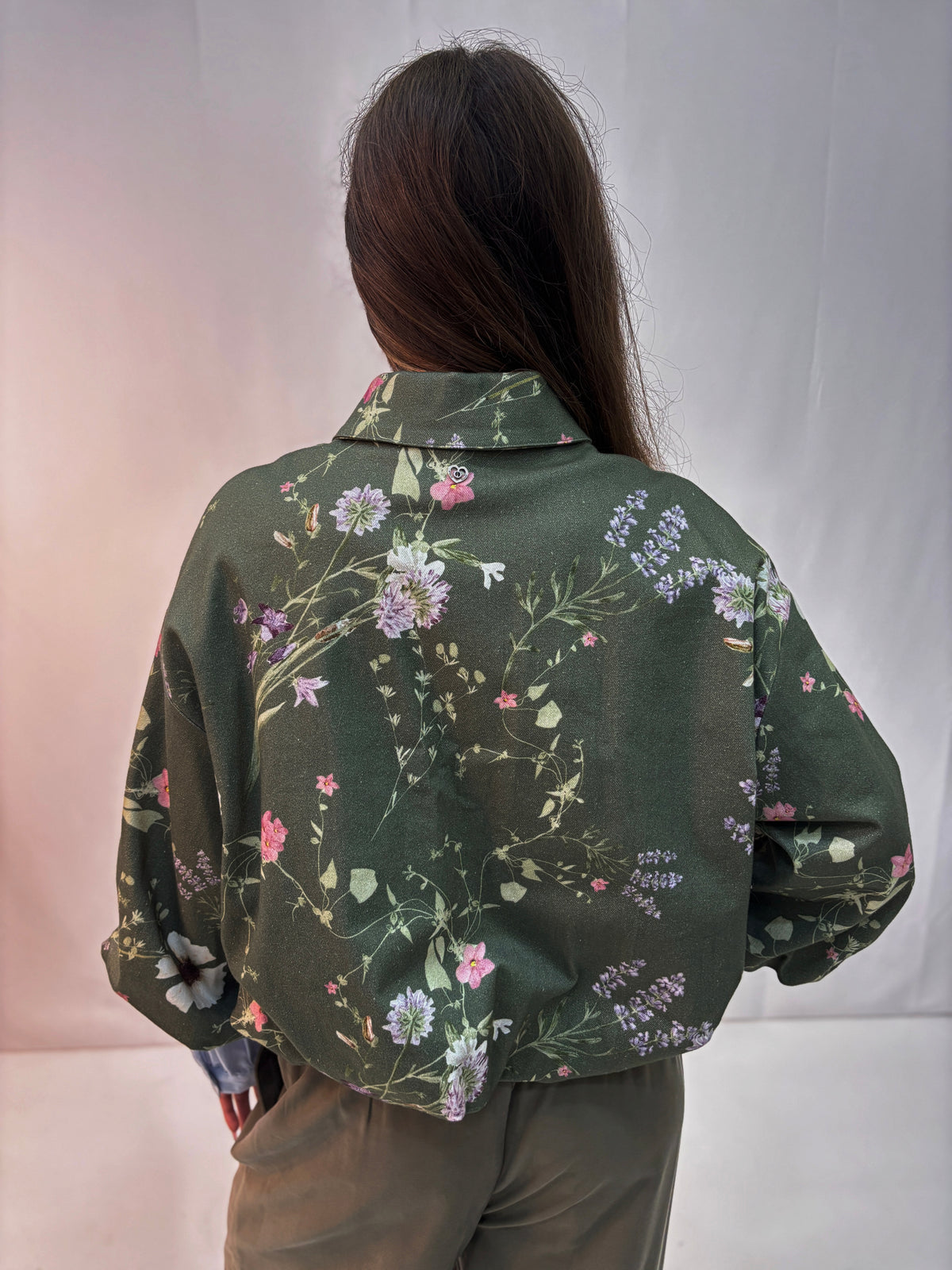 Giacca Bomber Please a Fantasia Floreale