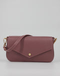 Borsa Clutch in Vera Pelle - Rosa antico