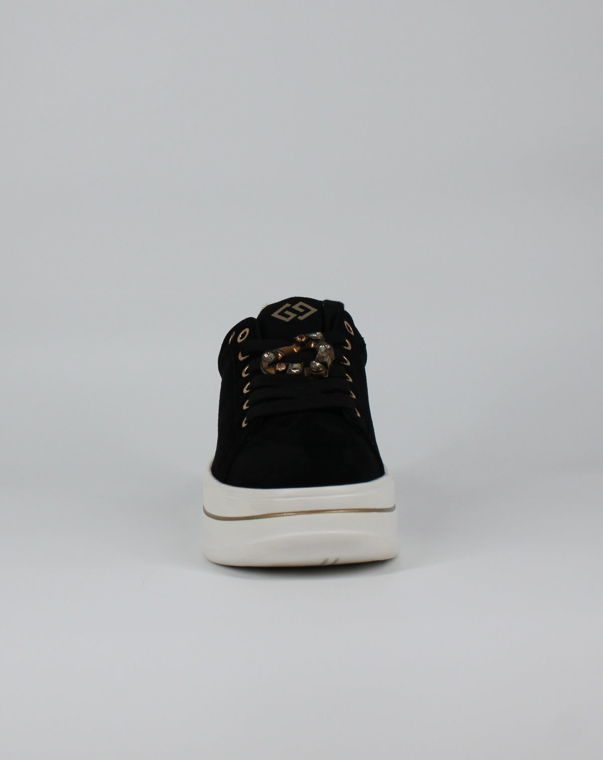 Sneakers Platform Gold&Gold - Nero