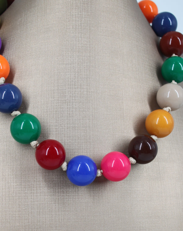 Collana Girocollo a Sfere - Multicolore