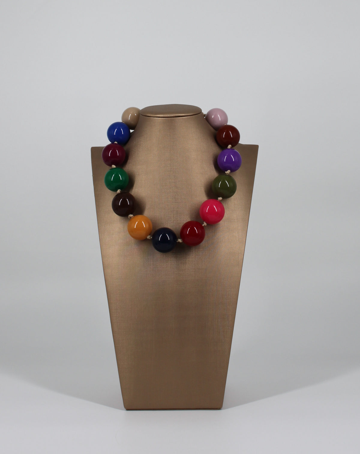 Collana Girocollo Maxi Sfere Multicolor