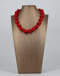 Collana Girocollo a Sfere - Rosso